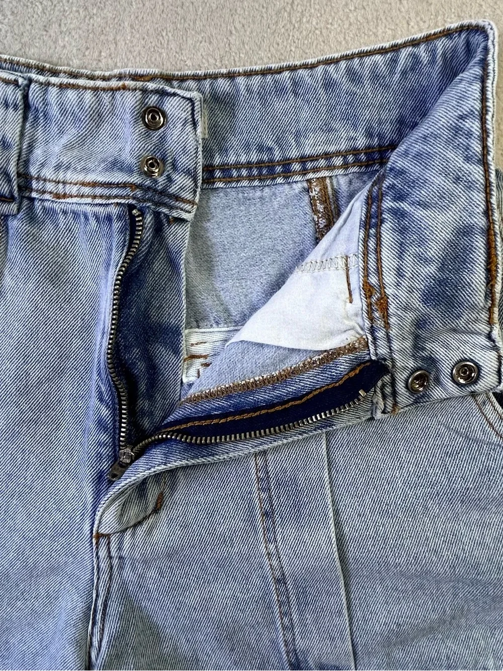 Dress To Denim High Rise Pleated Denim Shorts
